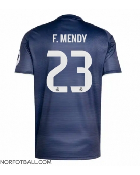 Billige Fotballdrakt Real Madrid Ferland Mendy #23 Replika Bortedrakt 2025-26 Kortermet Billige Fotballdrakt Real Madrid Ferland Mendy #23 Replika Bortedrakt 2025-26 Kortermet